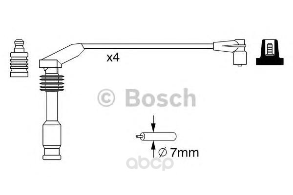 

Комплект высоковольтных проводов BOSCH 0986357226