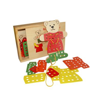 

Шнуровка QiQu Wooden Медвеженок, Медвеженок