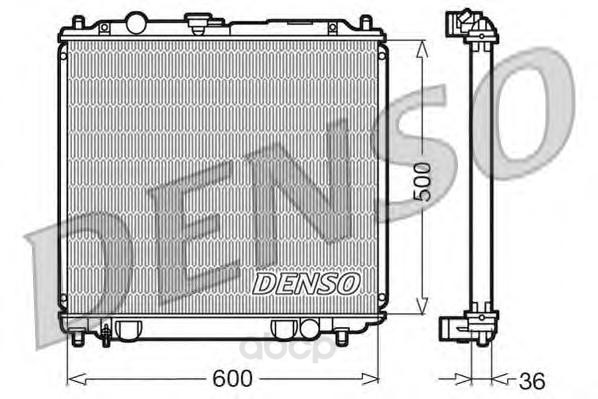 

Радиатор 600x500 Denso DRM45014