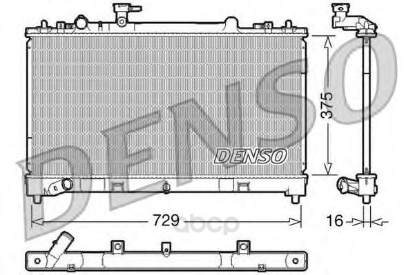 

Радиатор системы охлаждения мкпп mazda 6 estate/wagon 2.5i 16v 07 Denso DRM44023