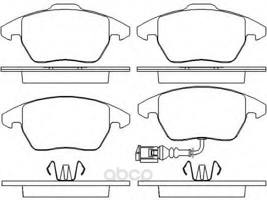 фото Колодки тормозные дисковые передние audi a3, seat altea textar 2358701