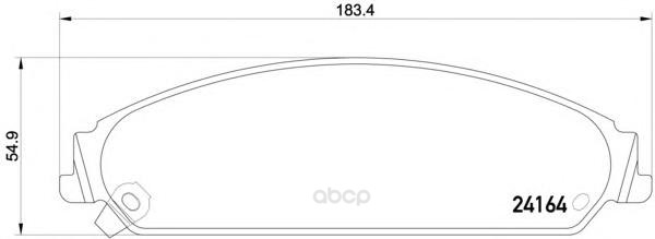 фото Колодки тормозные дисковые передние chrysler 300 c 04-, 300 c touring 04- textar 2416401