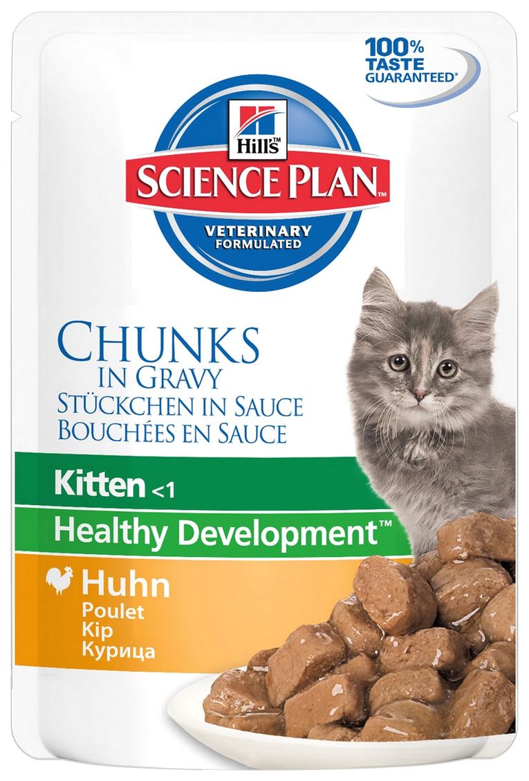 

Влажный корм для котят Hill's Science Plan Kitten, курица, 85г, Science Plan Kitten