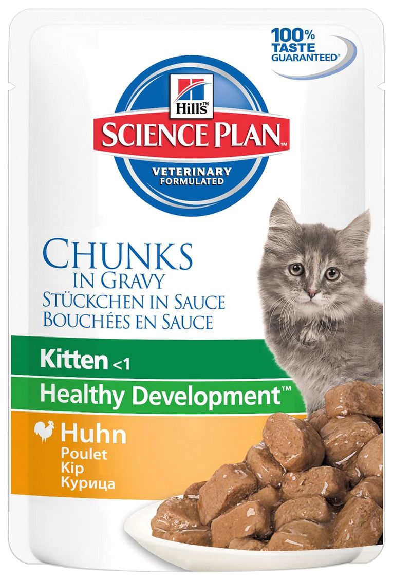 Влажный корм для котят Hill's Science Plan Kitten, курица, 85г