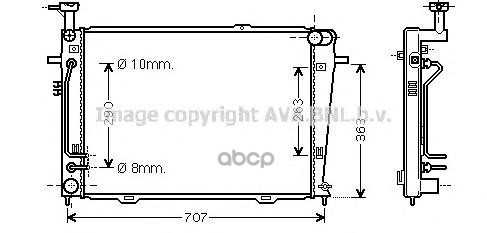 

Радиатор системы охлаждения AVA QUALITY COOLING HY2130