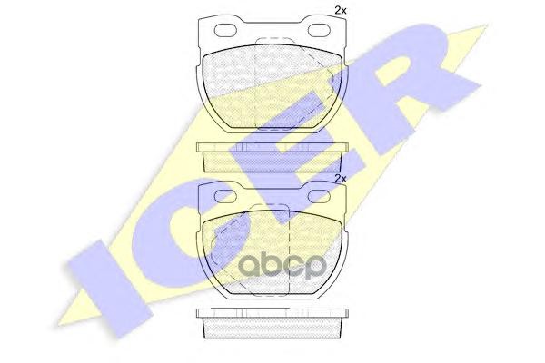 фото Комплект тормозных колодок icer 141090201