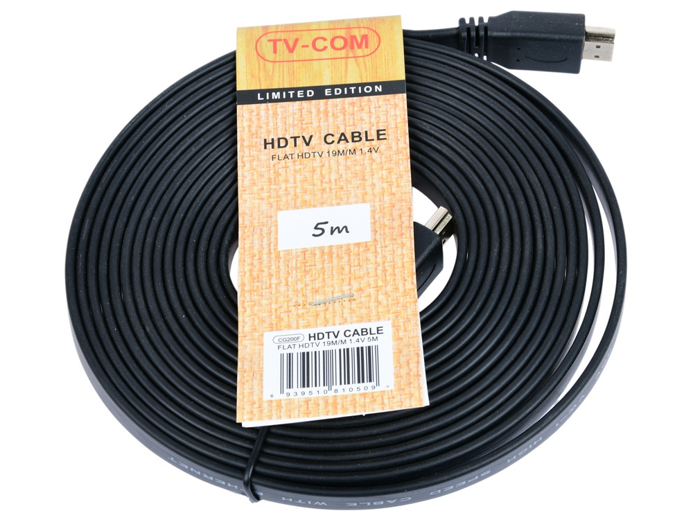 фото Кабель tv-com hdmi - hdmi 5м black (cg200f)