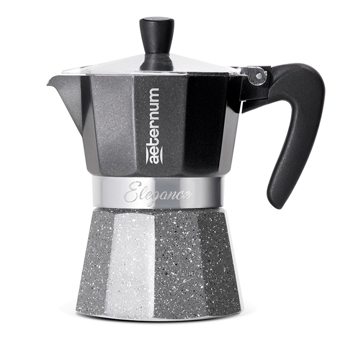 фото Гейзерная кофеварка aeternum/bialetti elegance black 3 чашки