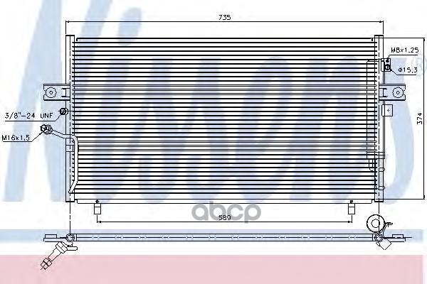 фото Радиатор кондиционера nissens 94946