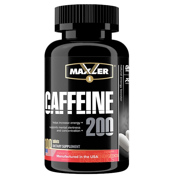 Энергетик Maxler Caffeine, 100 капсул, coffee
