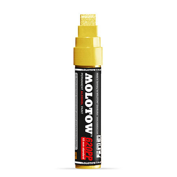 

Маркер Molotow 620PP с краской 15мм 40мл золотистый, 620PP Золото светлый