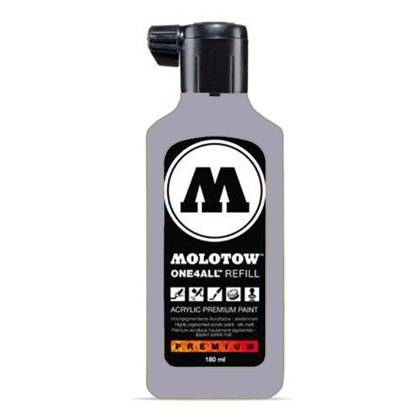 

Акриловая заправка для маркеров Molotow One4All 180мл, Серый, One4all 180мл Серые