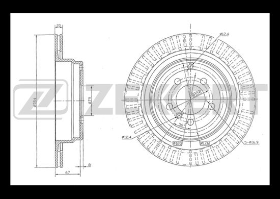 фото Тормозной диск zekkert bs-5118