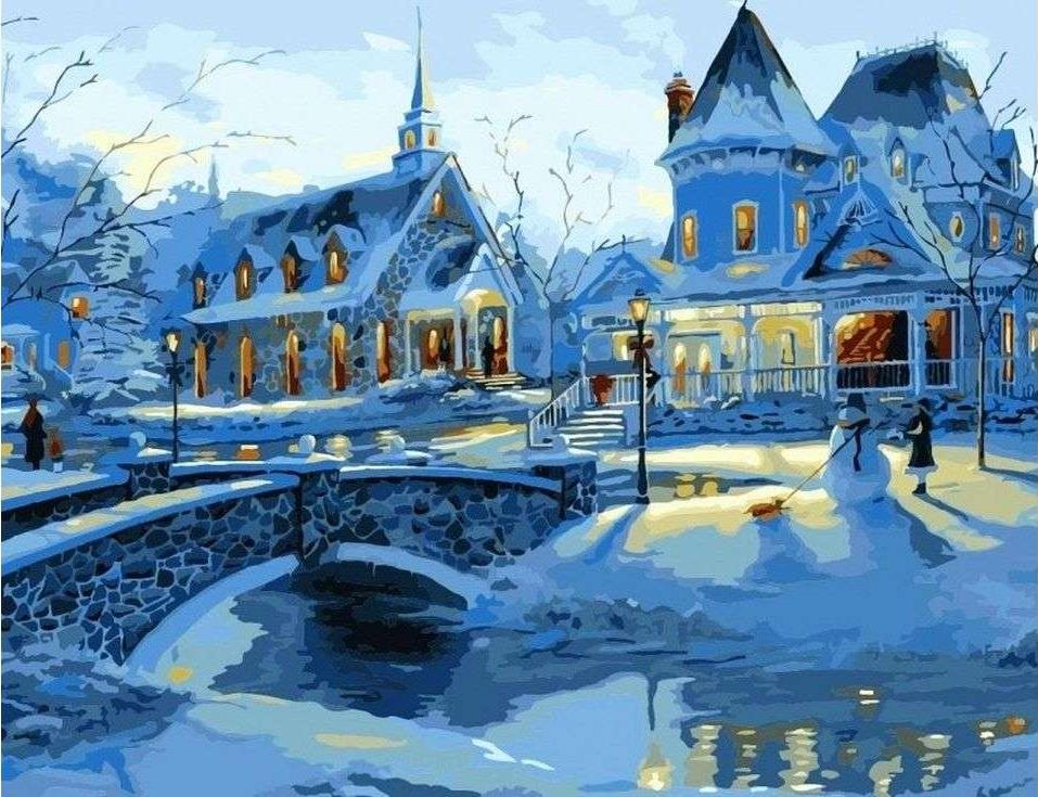 

Картина по номерам Paintboy Зимние усадьбы, 40x50 см, Зимние усадьбы