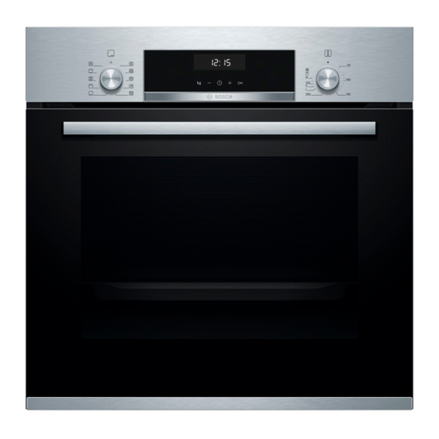 фото Встраиваемый электрический духовой шкаф bosch hbj517ys0r silver/black