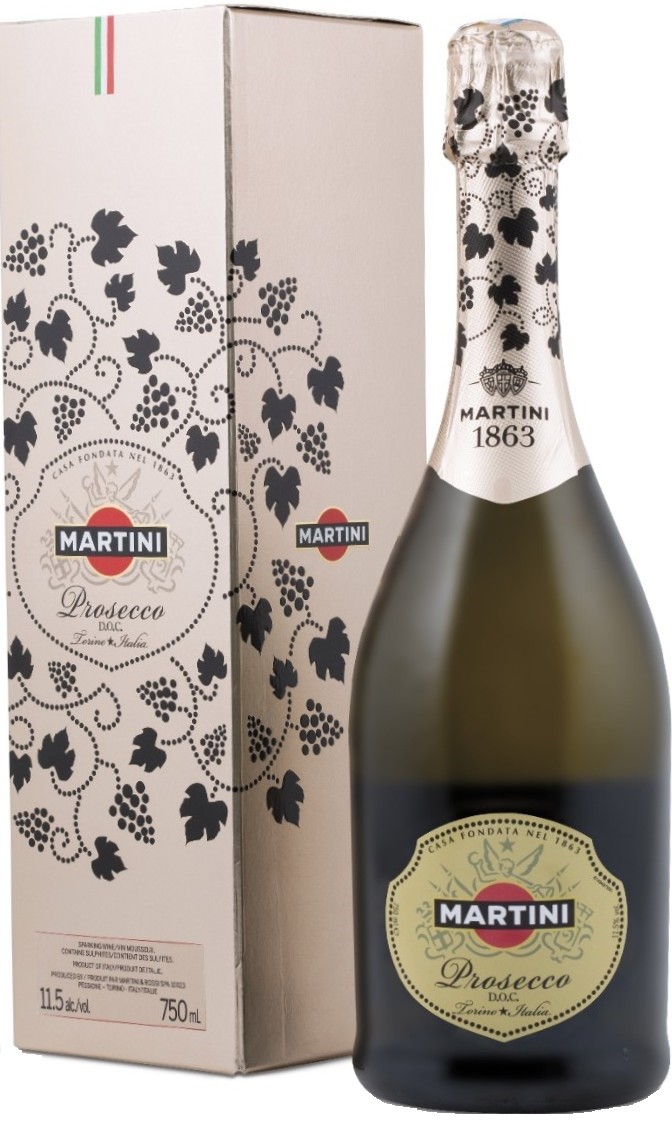 фото Игристое вино martini prosecco doc gift box