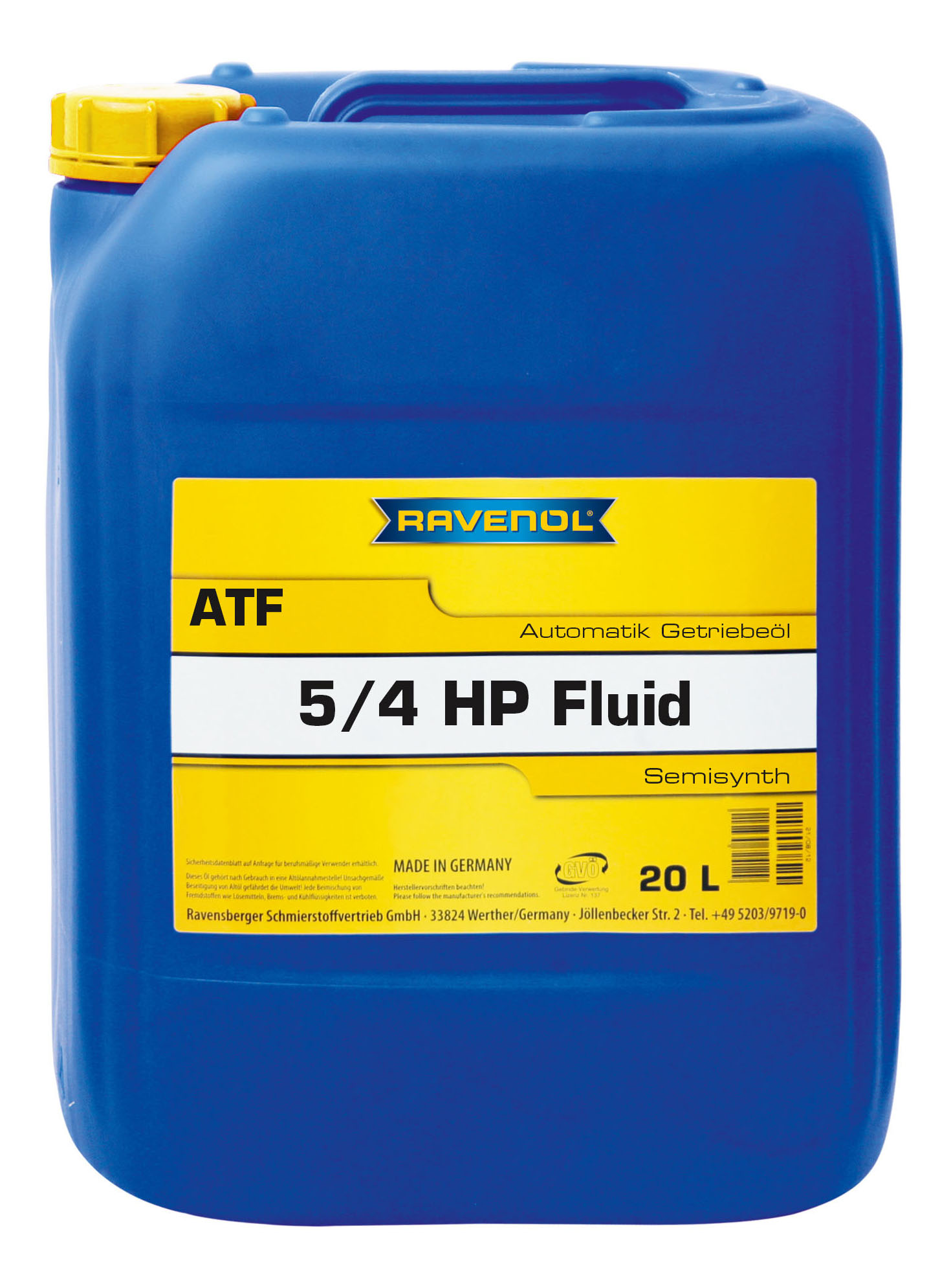 

Трансмиссионное масло RAVENOL 4014835733220 ATF 5/4 HP, трансмиссионное масло ATF 5/4 HP (20л) (4014835733220)