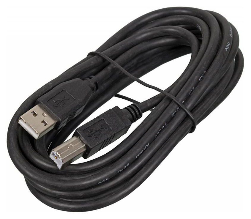 фото Кабель ningbo usb a-usb b, m-m 3м black