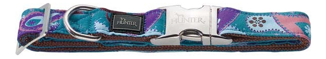 

Ошейник HUNTER Paisley ALU-Strong S Нейлон с рисунком индийские огурцы, 30-45см, Paisley ALU-Strong