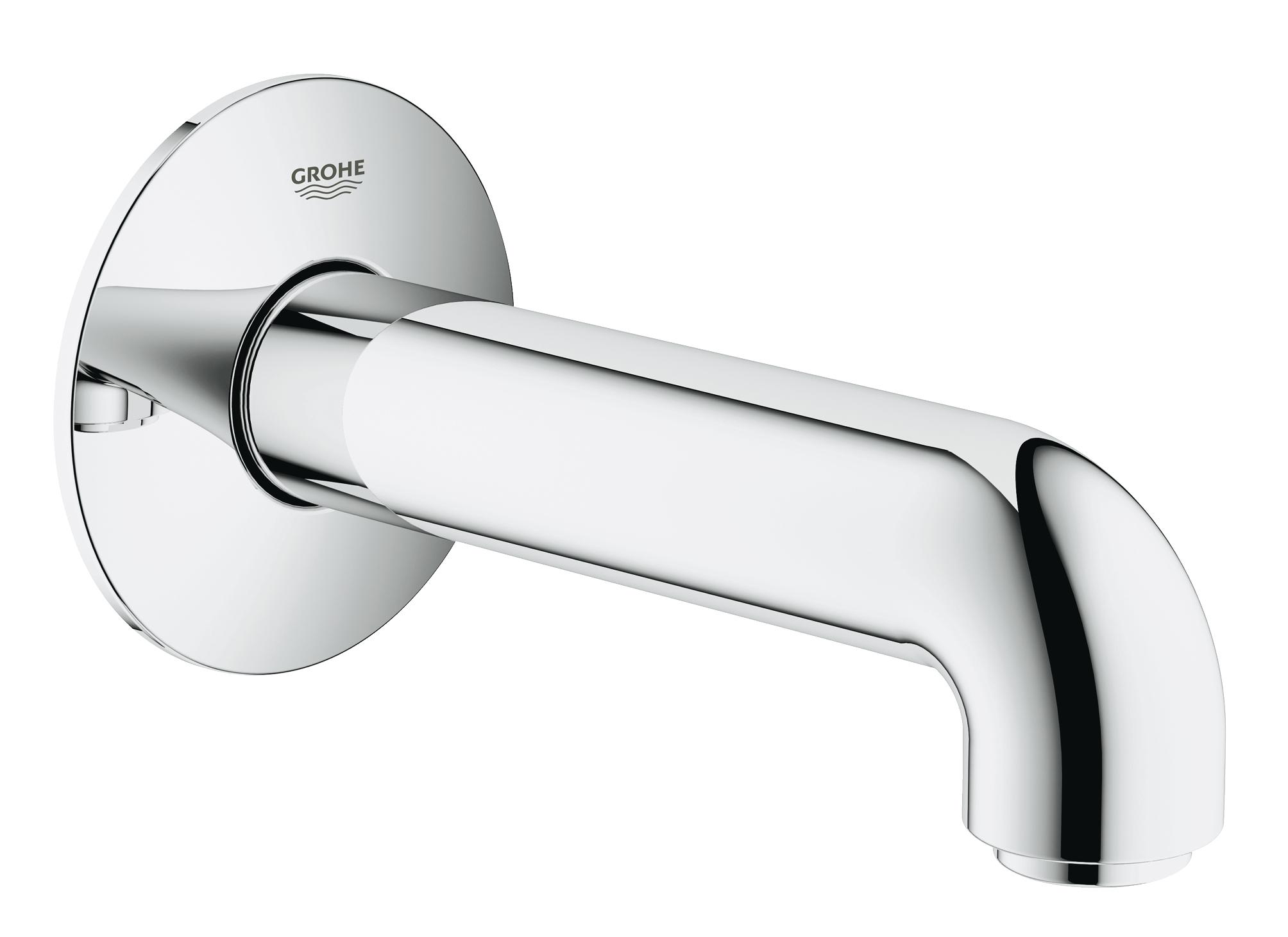 фото Излив для ванны grohe bauclassic, настенный, хром