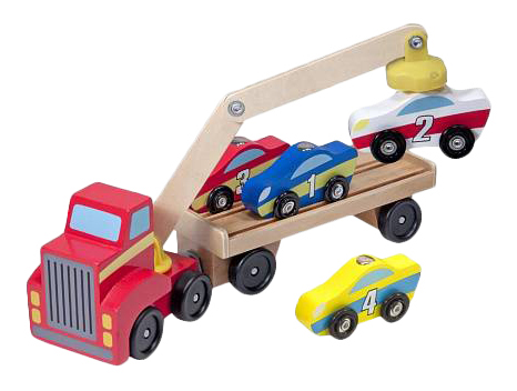

Строительная техника Melissa & Doug Кран с машинками магнитный, кран с машинками