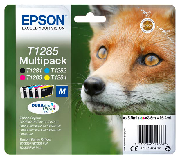 фото Картридж для струйного принтера epson c13t12854022 multipack, цветной, оригинал