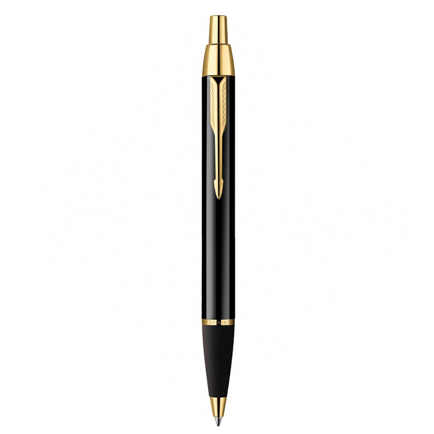 

Ручка шариковая Parker IM Metal Black GT, 0,7 мм синяя, корпус черный/золото