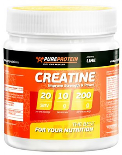 фото Креатин pureprotein creatine with transport system, 200 г, лесные ягоды