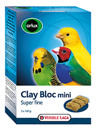 

Камень для заточки клюва Versele-Laga Orlux Clay Bloc mini для птиц, 540 г, 3 шт