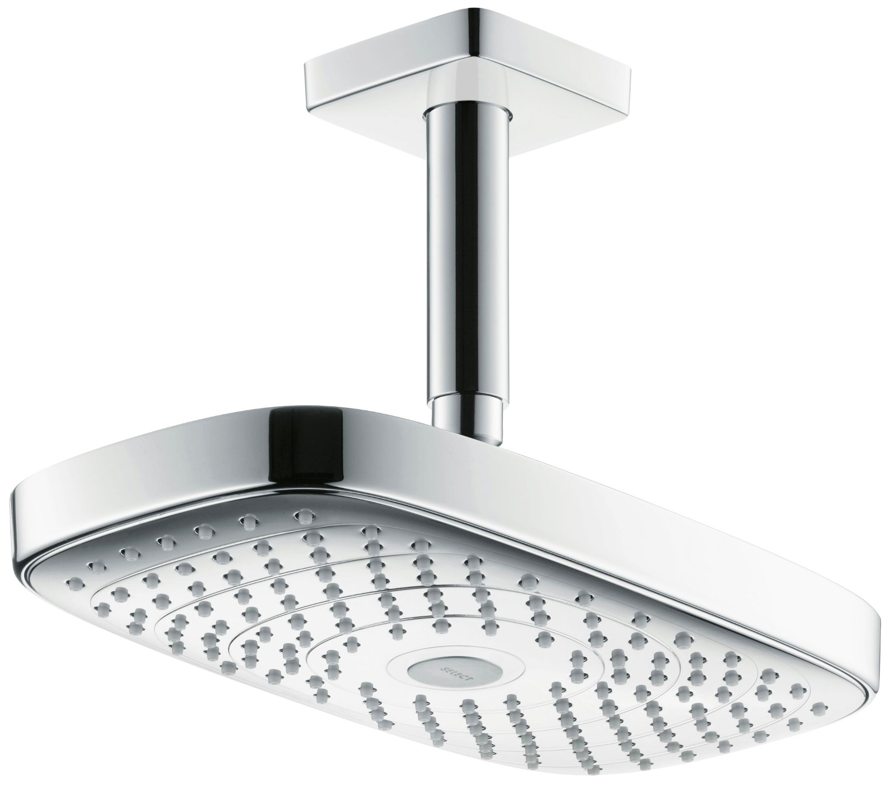 

Верхний душ Hansgrohe 27384000, верхний душ Raindance Select Е300 2jet, в потолок