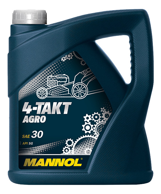 Моторное масло Mannol 4-Takt Agro, SAE 30, 4л, минеральное, 1441
