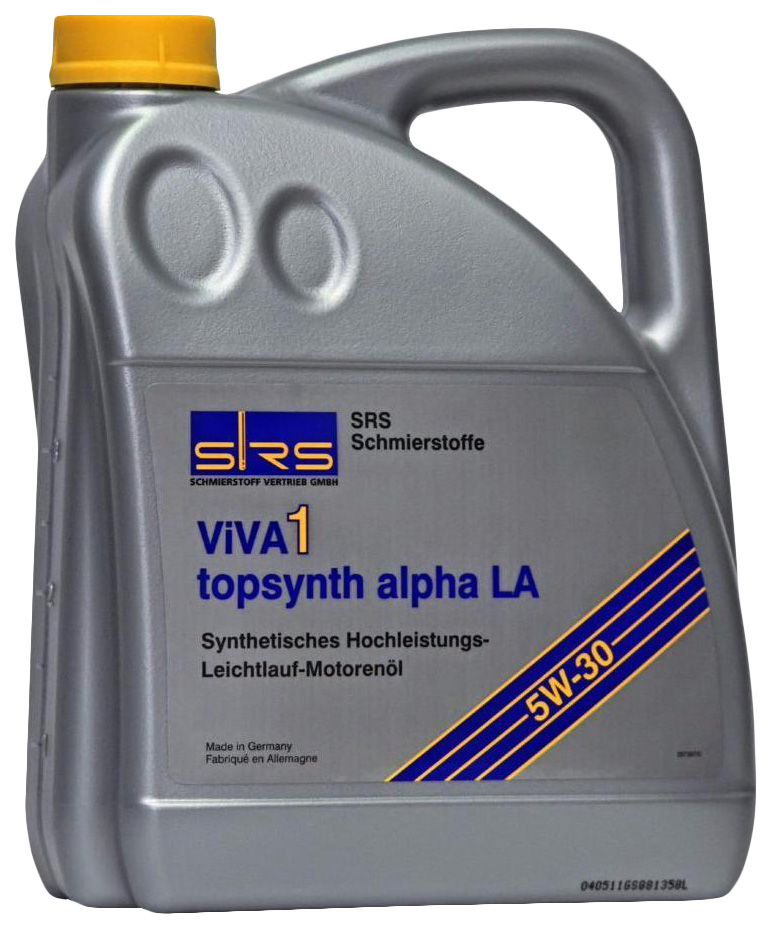 Моторное масло SRS Viva 1 Topsynth Alpha LA 5W30 5л