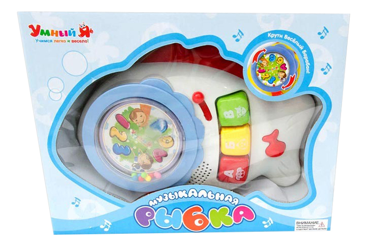 

Развивающая игрушка Zhorya Музыкальная Рыбка, музыкальная Рыбка