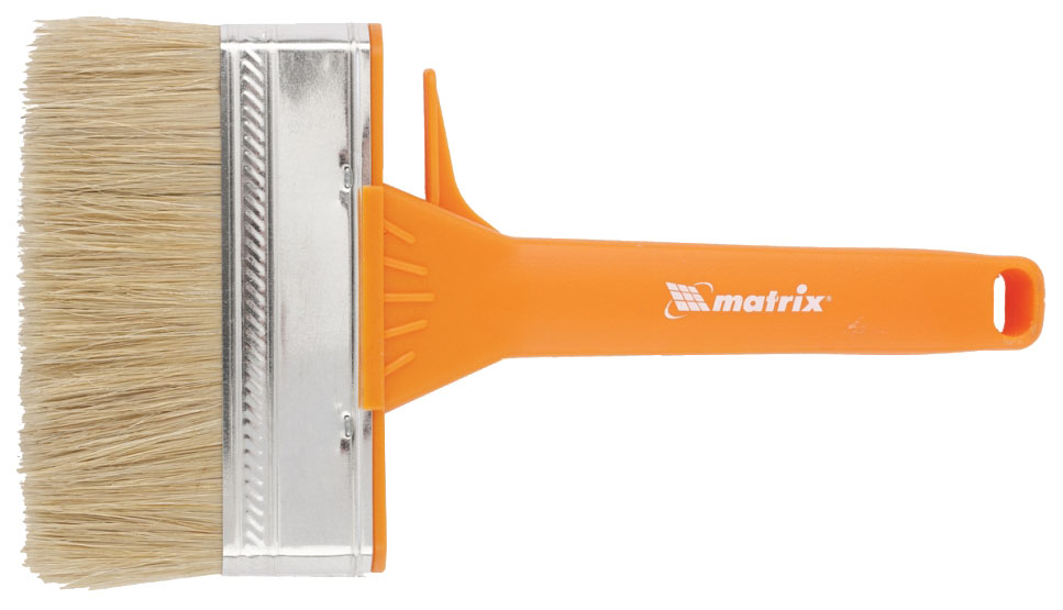 Кисть плоская MATRIX Color Line ФАСАД, 120*25 мм кисть круглая 50 matrix 83412 натуральная щетина пластиковая ручка color line