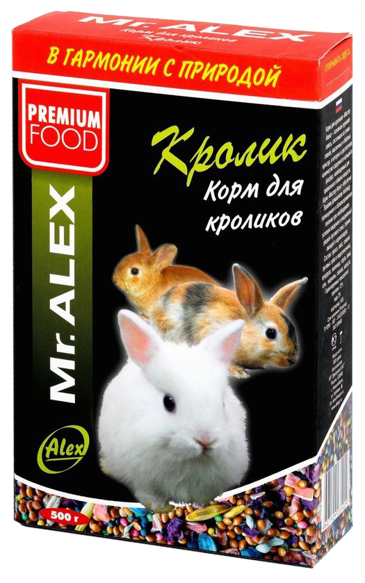 

Корм для кроликов Mr.Alex Кролик 0.5 кг 1 шт