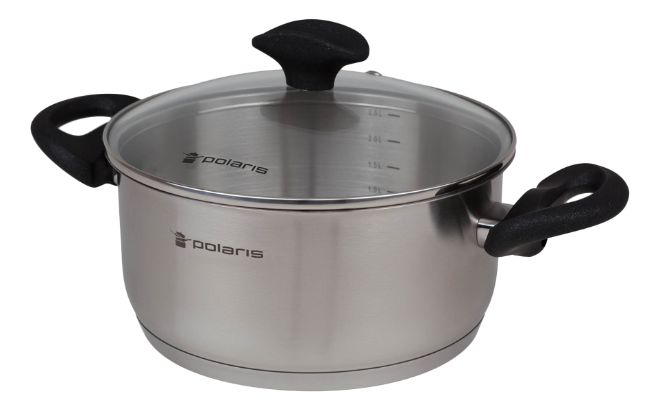

Кастрюля Polaris 4 л серебристый, 4 л