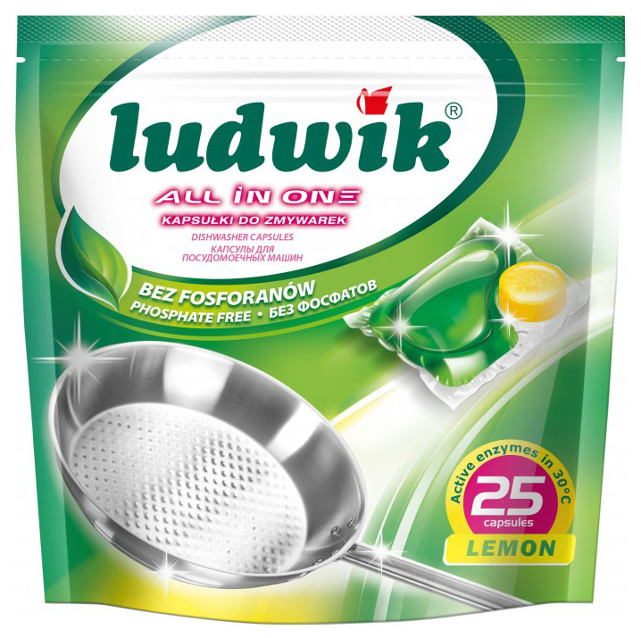 Таблетки для посудомоечной машины Ludwik капсулы all in one 10 штук