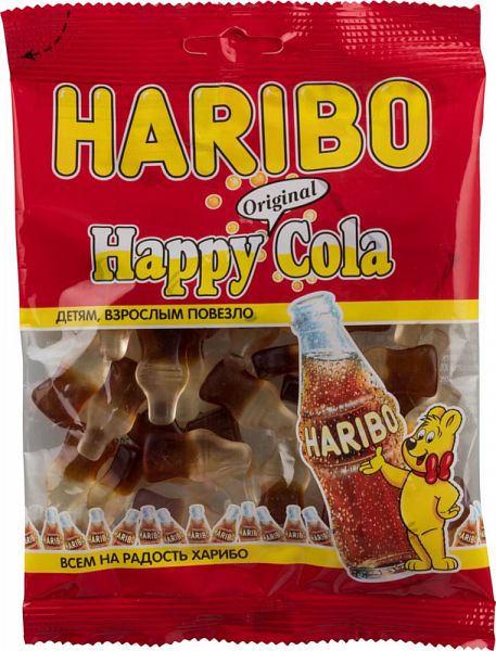 

Мармелад жевательный Haribo happy cola 140 г