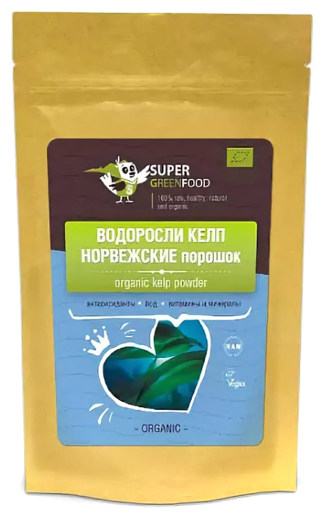 

Водоросли Super Green Food норвежские порошок 100 г