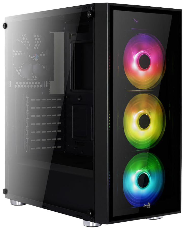 

Компьютерный корпус AeroCool Quartz RGB без БП black/transparent, Quartz RGB