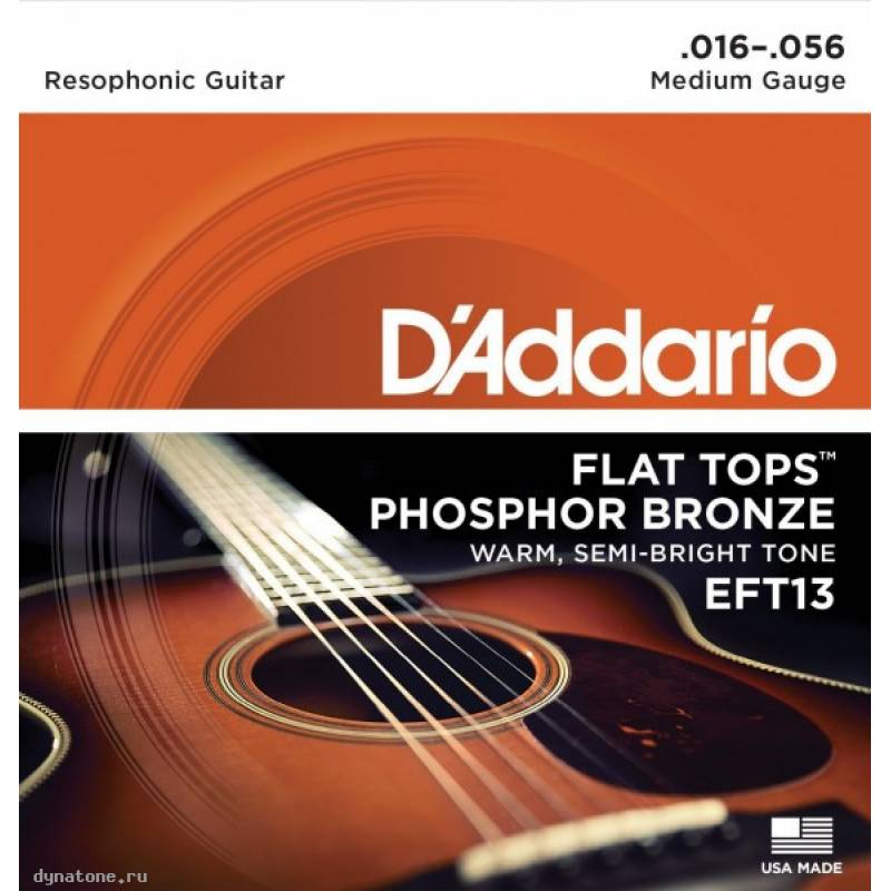 Струны для акустической гитары D ADDARIO EFT 13