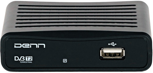 фото Dvb-t2 приставка denn ddt121 black