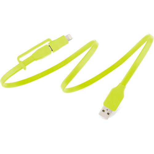 фото Кабель tylt flyp-duo reversible usb charge & sync cable 1 м green