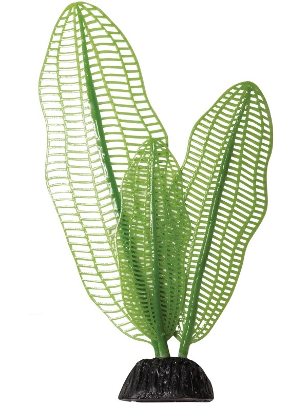 фото Искусственное растение для аквариума laguna, зеленый, силикон, пластик, 4,5x14 см