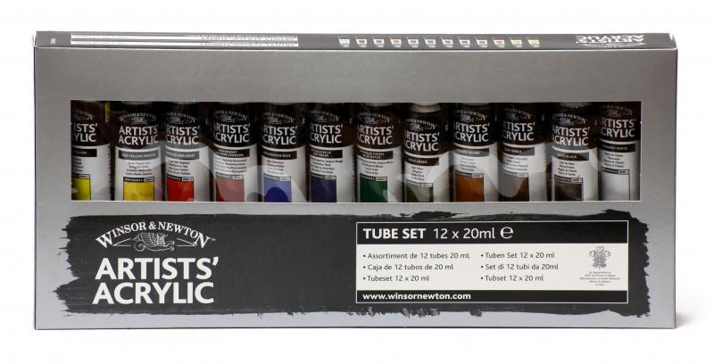 фото Акриловые краски winsor&newton artists 12 цветов