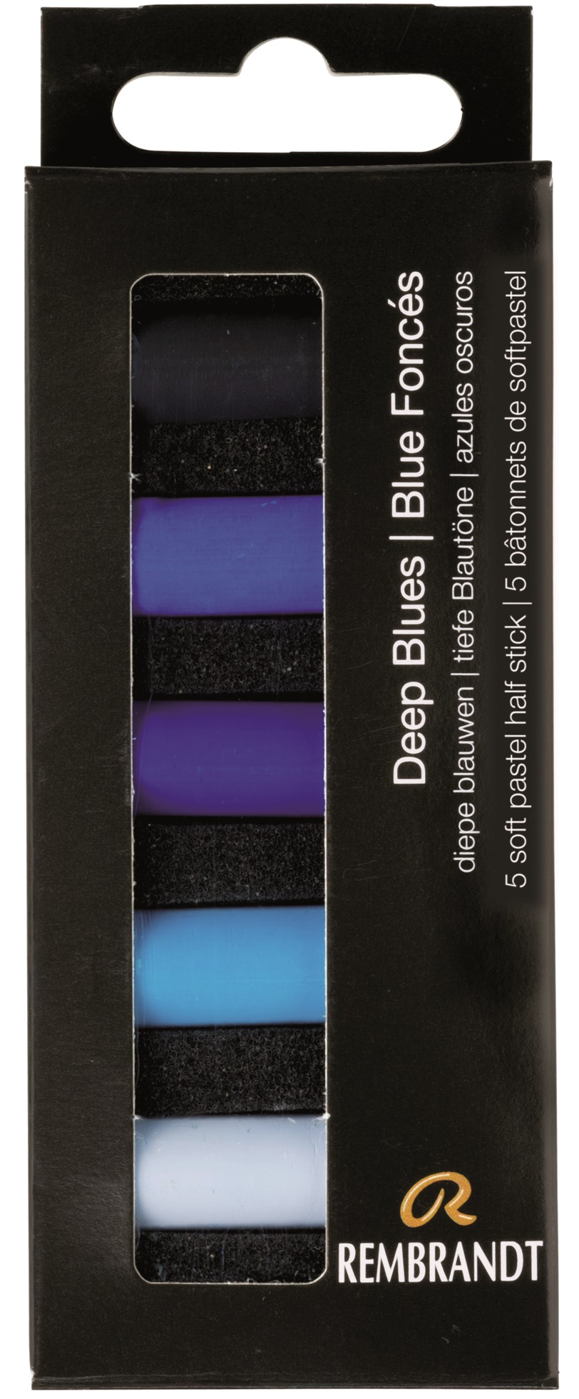 фото Набор сухой мягкой пастели rembrandt (глубокий синий) 5 цветов royal talens