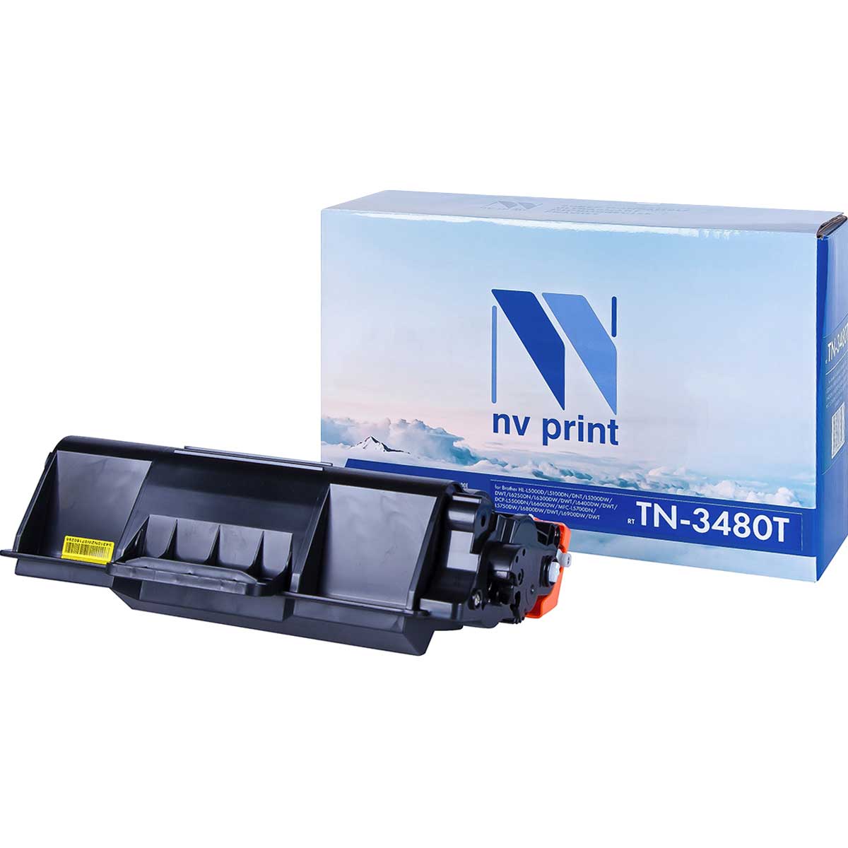 фото Картридж для лазерного принтера nv print tn3480t, черный