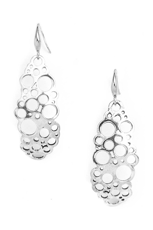 

Серьги женские ORI TAO OT-12-28650 серебристые, OT-12-28650