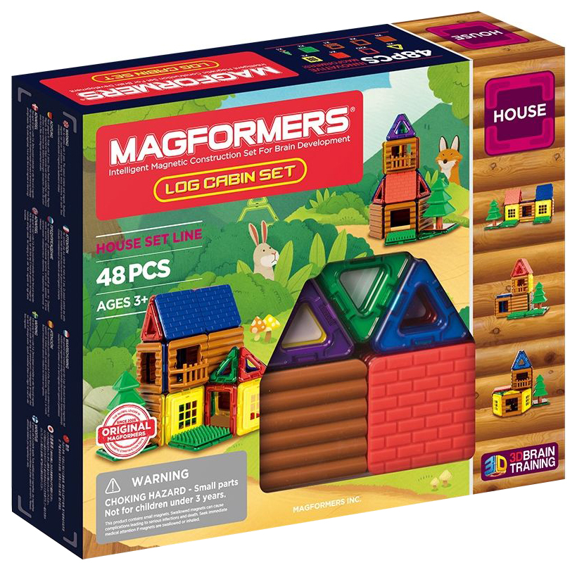 фото Магнитный конструктор magformers 705006 log cabin set