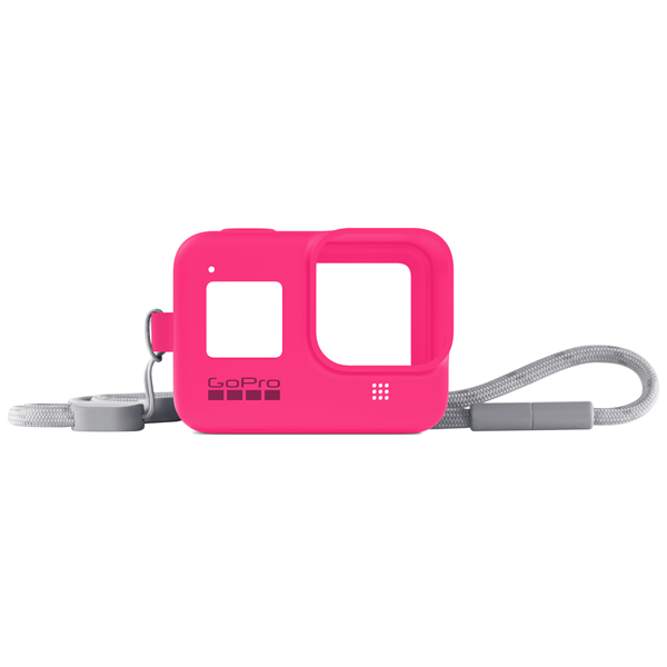 фото Чехол gopro sleeve + lanyard для hero8 neon pink (ajsst-007)